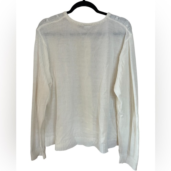 Vintage Sara Morgan Button Up Cardigan in Soft White. Womens Size XXL - Picture 2 of 6